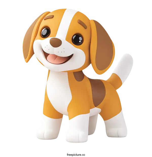 [Transparent Background PNG]Adorable Cartoon Beagle Illustration