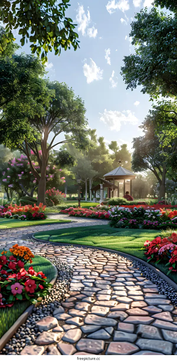Garden landscape design renderings