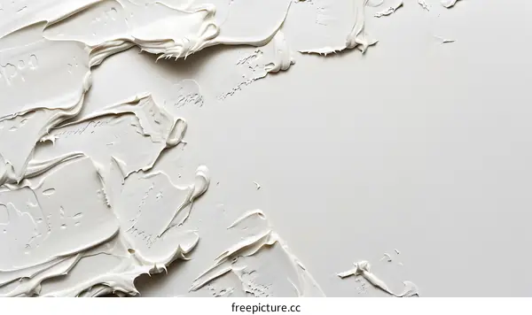 White Oil Paint Texture Background