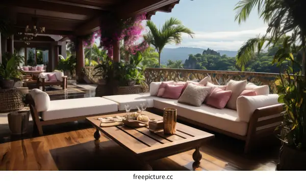 Modern Luxury Villa with Tropical Rainforest Views