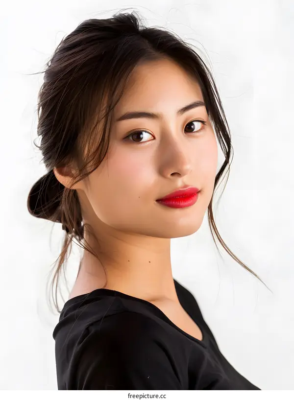 Portrait of a Young Asian Woman
