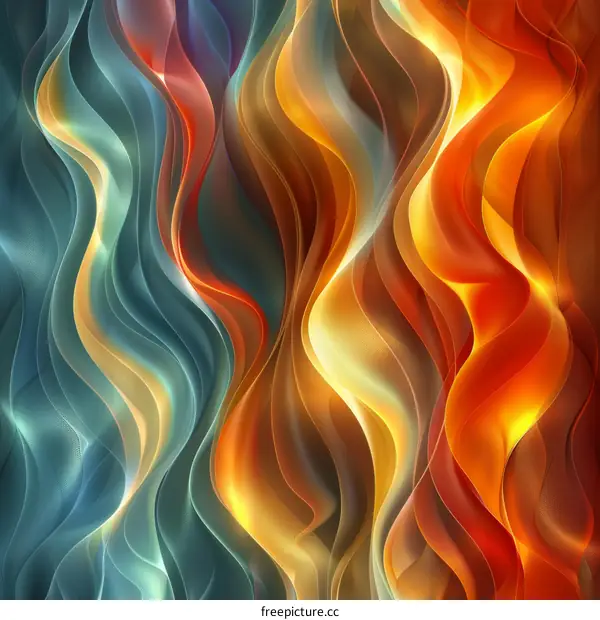 Abstract Colorful Flowing Lines Background
