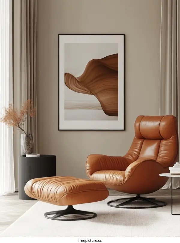 Abstract Art Print of Terracotta Hues