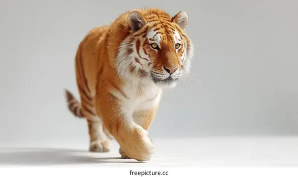 Majestic Tiger in a Studio Setting