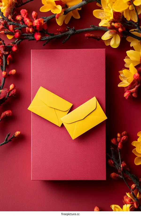 Chinese New Year Red Envelopes and Decorations