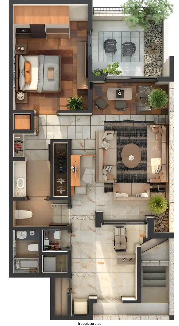 Modern Apartment Floor Plan