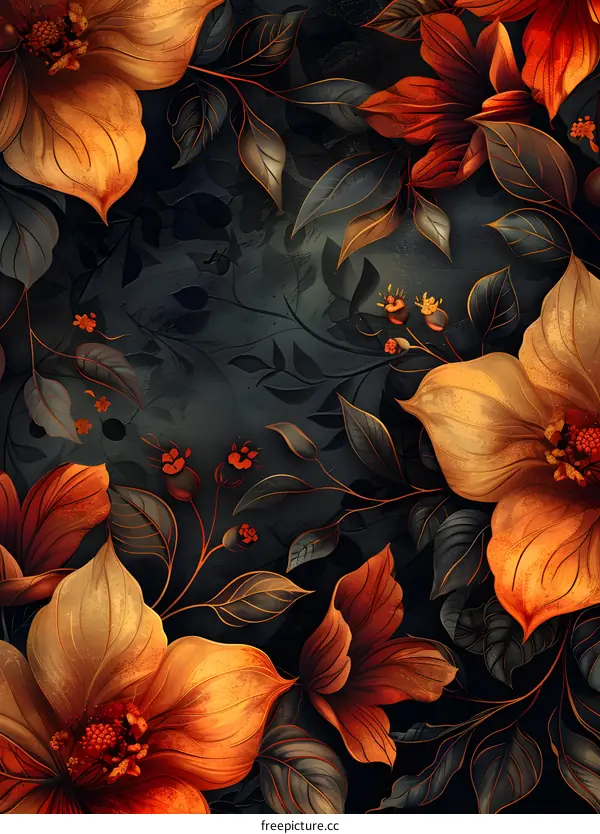 Vintage floral background