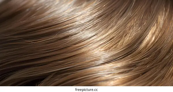 Close up of brown hair texture