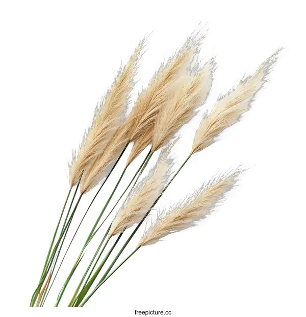[Transparent Background PNG]Dried Pampas Grass Arrangement on transparent background