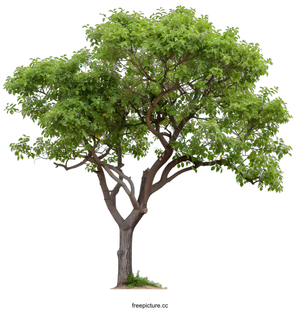 [Transparent Background PNG]Green Tree Isolated On White Background