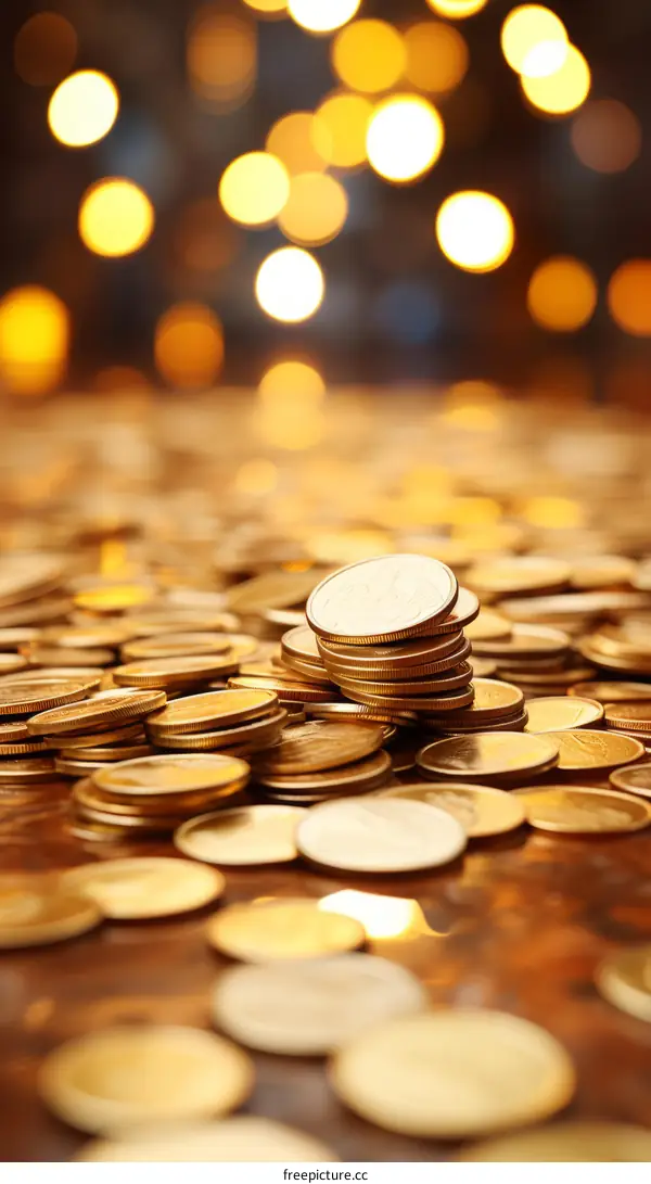 A Pile of Gold Coins