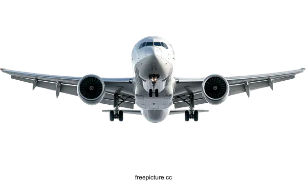 [Transparent Background PNG]Modern Airplane in Flight