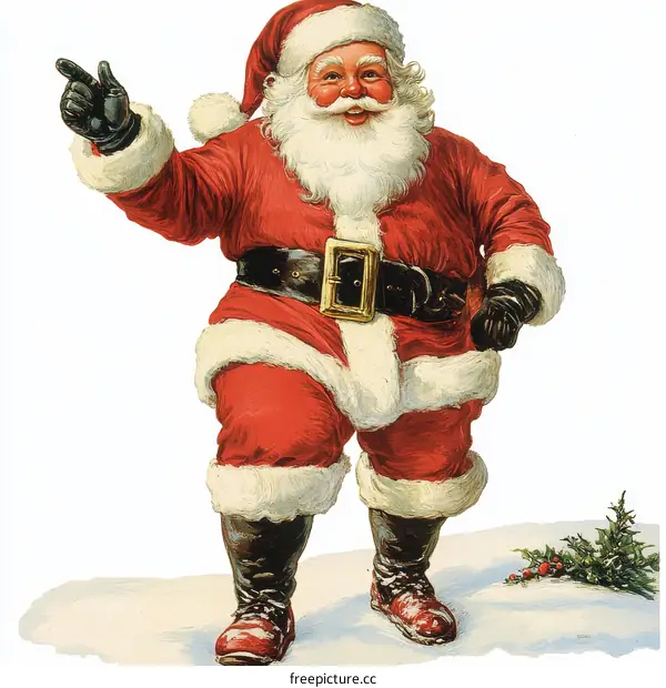 Santa Claus Illustration for Christmas Celebration