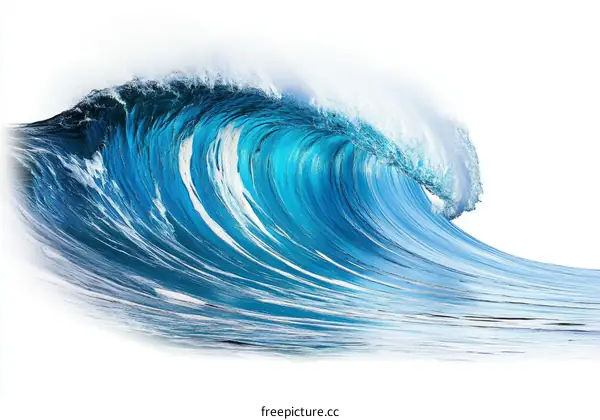 Powerful Ocean Wave Breaking