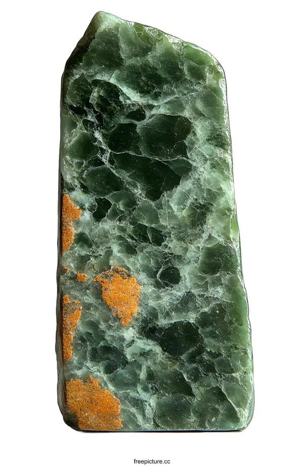 [Transparent Background PNG]Green and Orange Rough Gemstone