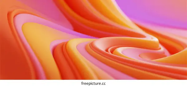 Abstract Colorful Swirl Pattern with Smooth Curves and Soft Gradients