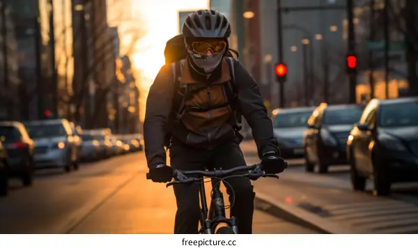 Cyclist in the City