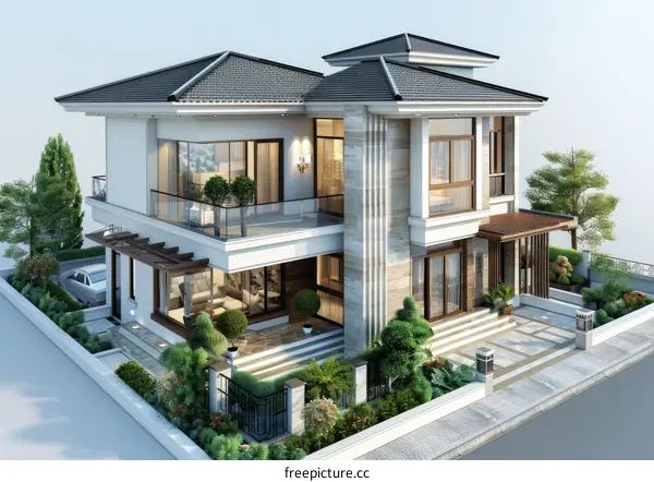 Modern Mansion Exterior Design