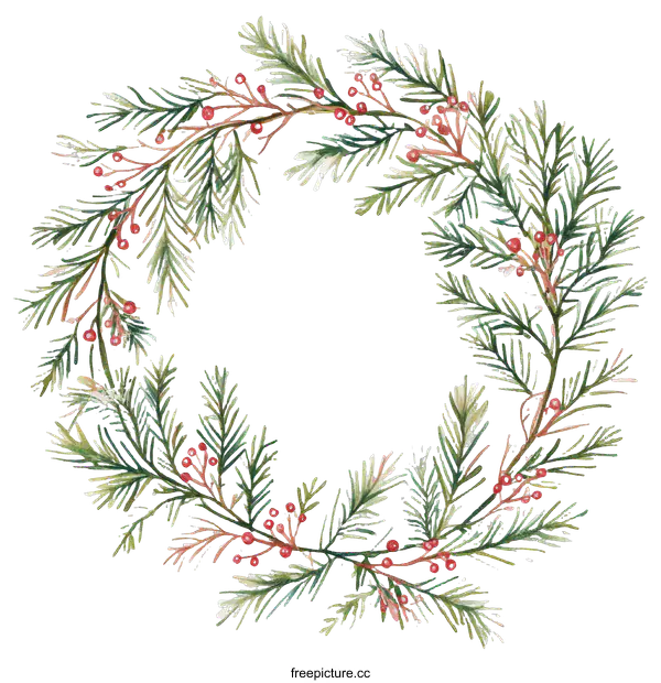 [Transparent Background PNG]Christmas Wreath Illustration Design