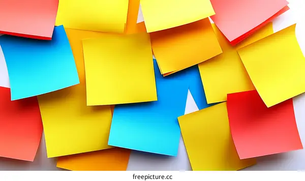 Colorful Sticky Notes Background Design