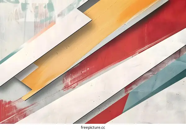 Abstract Geometric Shapes in Vibrant Colors