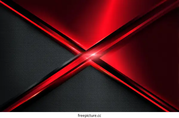 Abstract Red and Black Geometric Background Design
