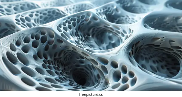 Futuristic Abstract Organic Structure