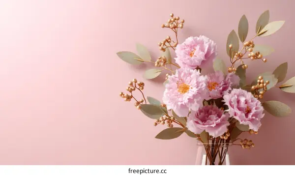 Elegant Pink Peony Floral Arrangement