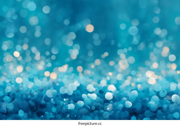 Beautiful Blue Bokeh Background