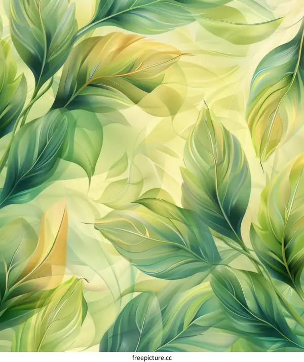 Green Leaves Background Illustration