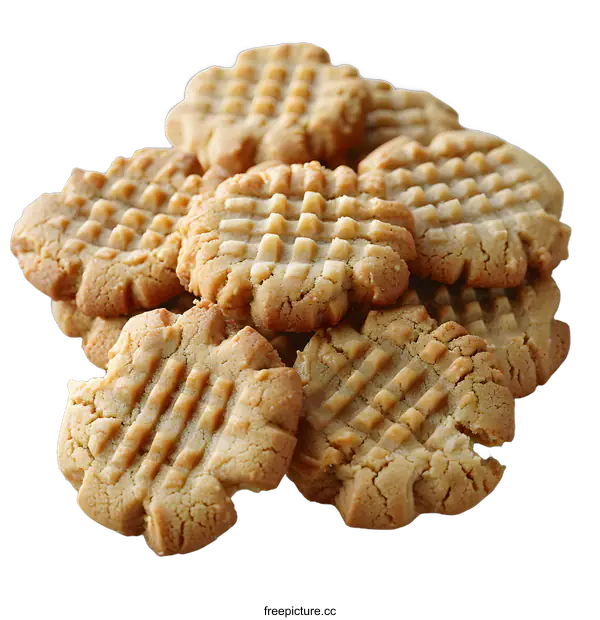 [Transparent Background PNG]Homemade peanut butter cookies