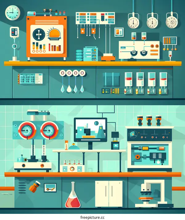 Science Lab Illustration