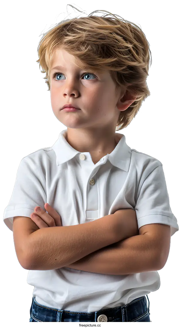 [Transparent Background PNG]Portrait of a young boy