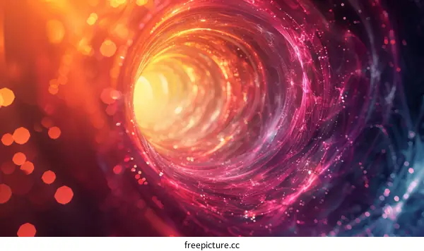 Glowing Futuristic Tunnel