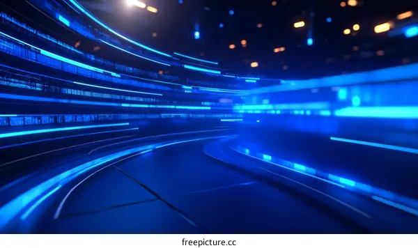 Futuristic Digital Technology Abstract Background