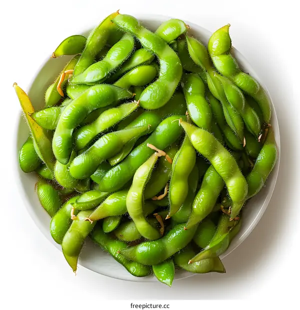 Bowl of Steamed Edamame