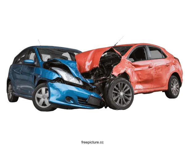 [Transparent Background PNG]Car Crash Accident Photo