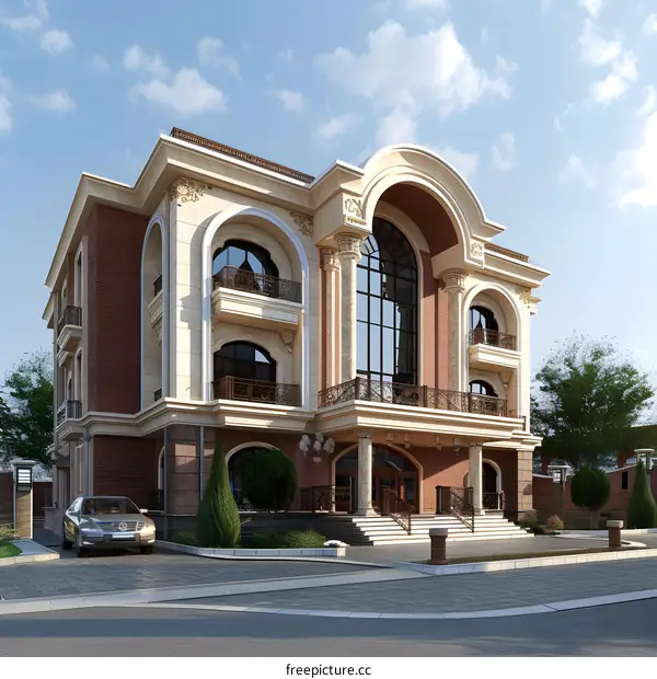 Luxury  Architecture  House  Design  With  Balconies