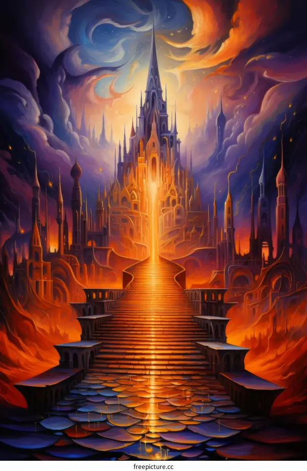 Mystical Castle Staircase Journey