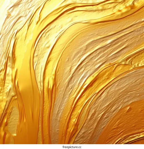 Golden waves of liquid gold
