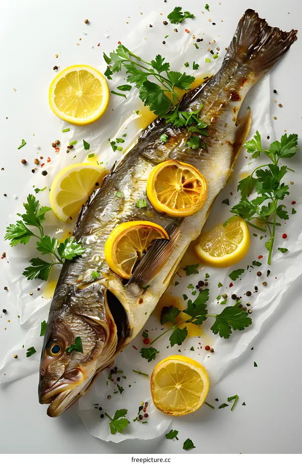 Grilled Fish with Lemon and Parsley