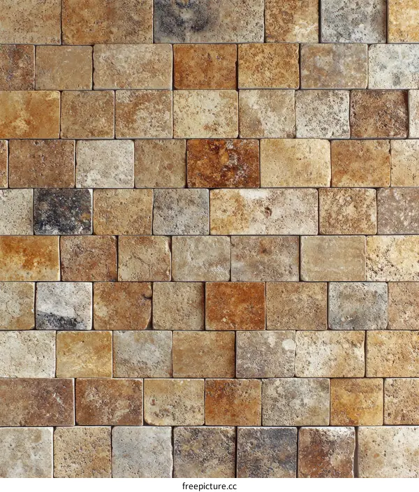 Beige and Brown Stone Mosaic Tiles