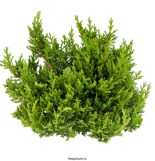 [Transparent Background PNG]Green Bush Isolated on White Background