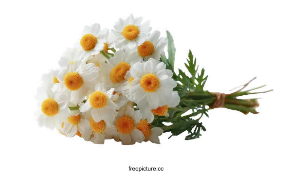 [Transparent Background PNG]Beautiful Bouquet of Daisies on White Background