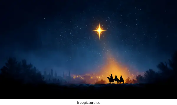 The Star of Bethlehem Guiding the Wise Men
