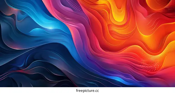 Colorful Wavy Liquid