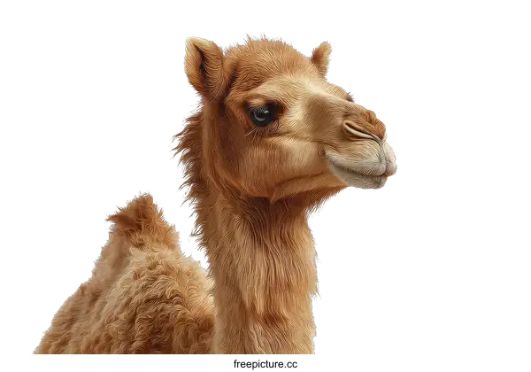 [Transparent Background PNG]Artistic Camel Portrait Illustration