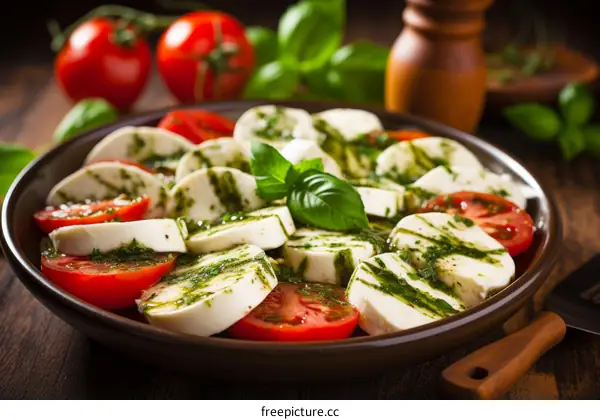 Fresh Tomato, Mozzarella & Basil Salad