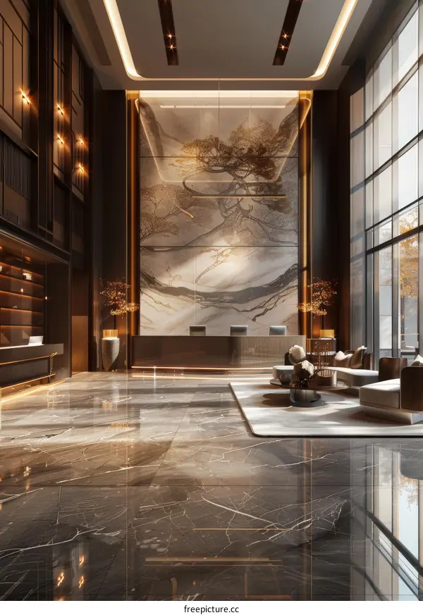 Hotel Lobby - Modern and Luxurious Interior