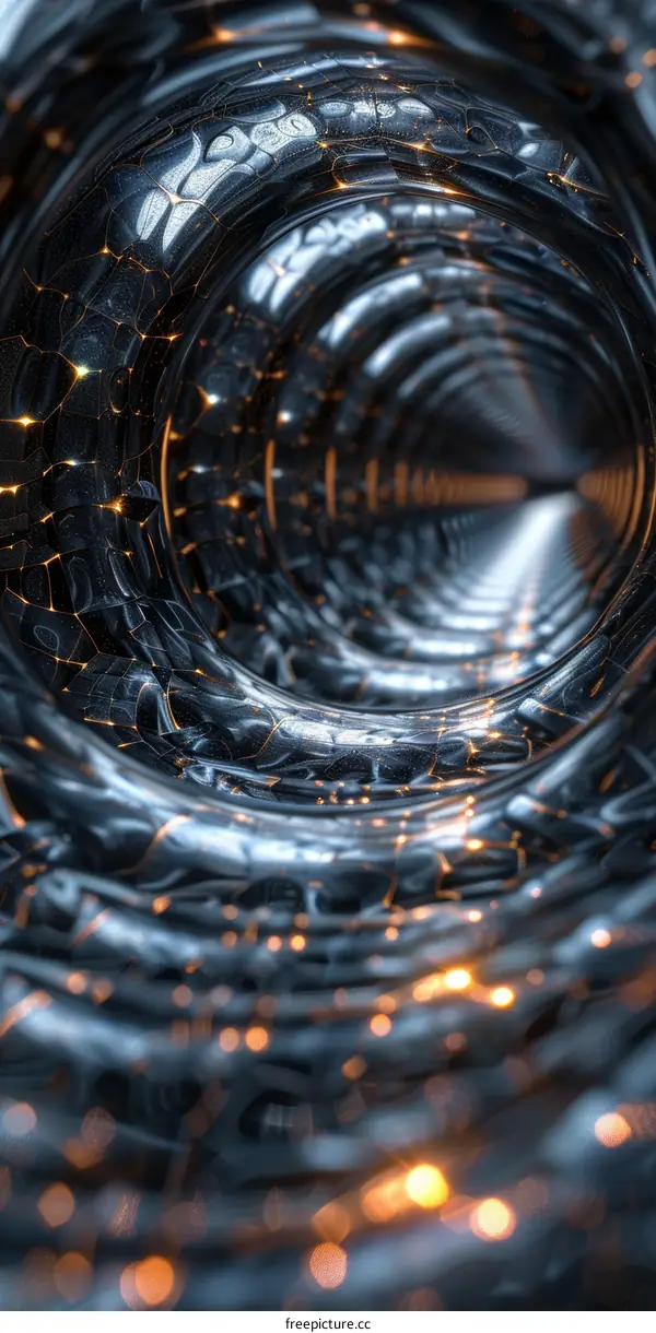 Abstract Futuristic Tunnel Design